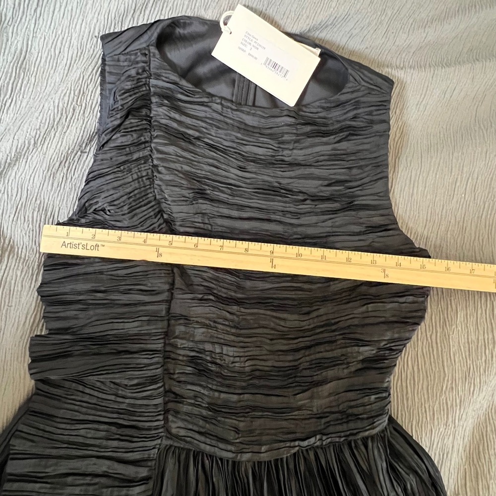 Ulla Johnson Circe Gown Noir Black Pleated Sleeveless Maxi Dress Size 2 - Picture 8 of 15